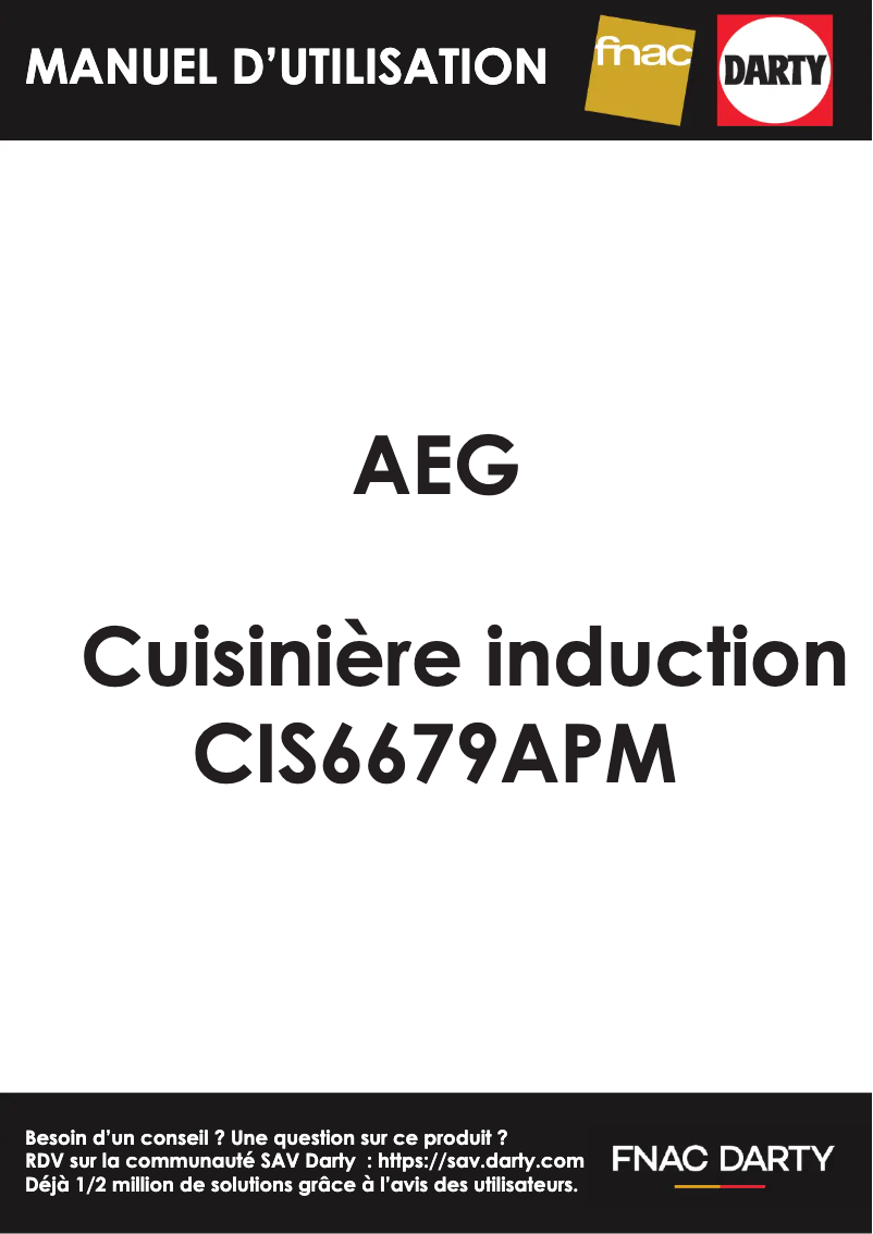 Image de la première page du manuel de l'appareil CIS6679APM