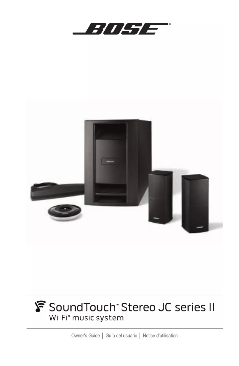 Página 1 del manual Manual de usuario Bose SoundTouch Stereo JC Series II Wi-Fi