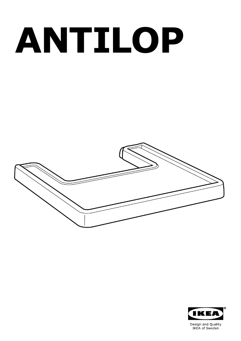Image de la première page du manuel de l'appareil ANTILOP