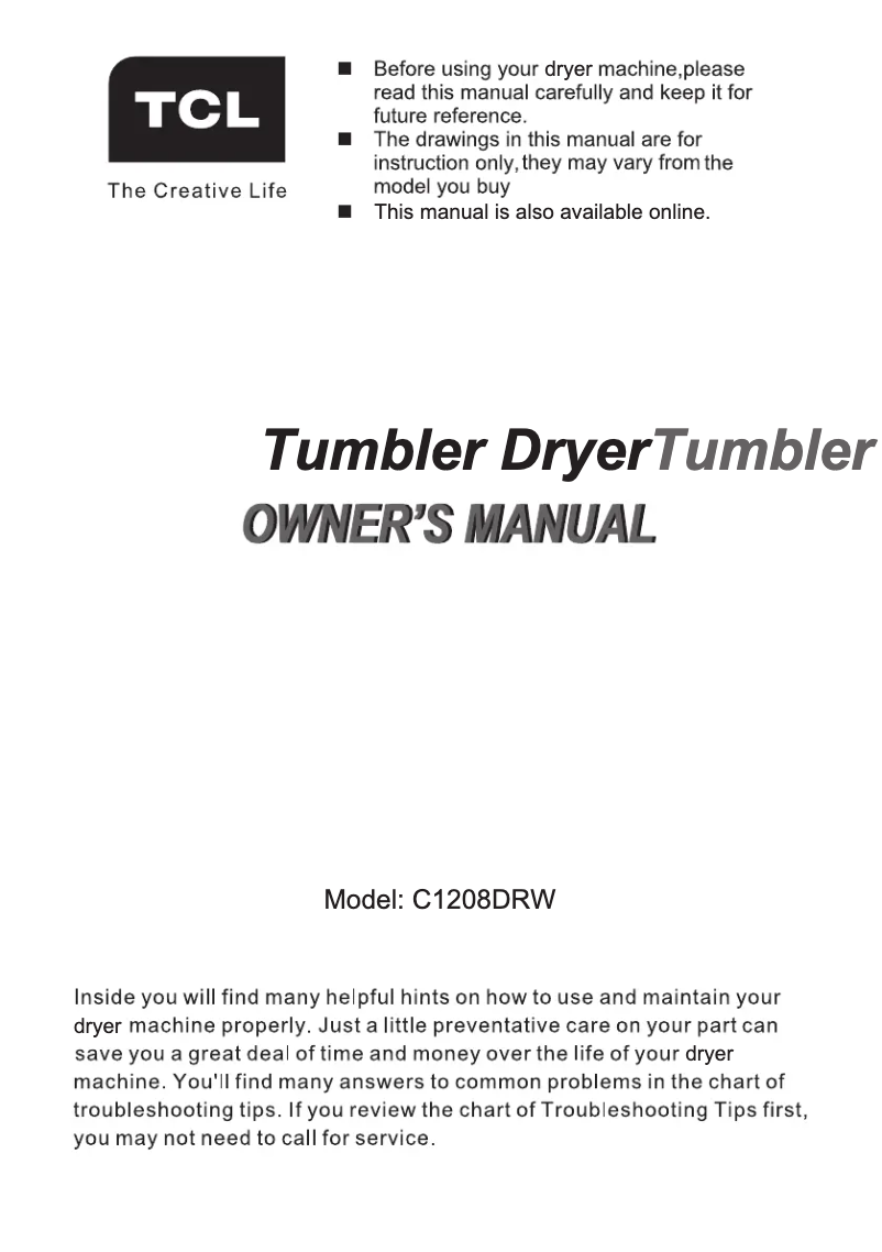 Imagen de la primera página del manual del dispositivo C1208DRW