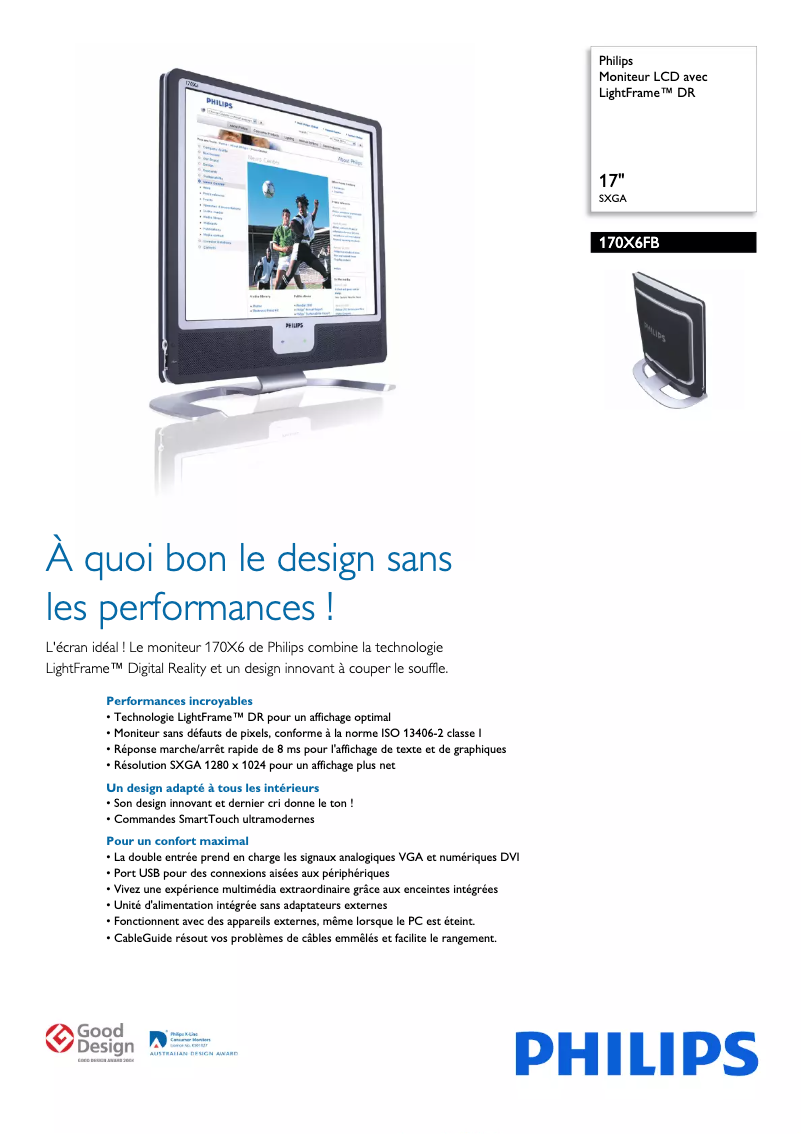 Imagen de la primera página del manual del dispositivo 170X6FB