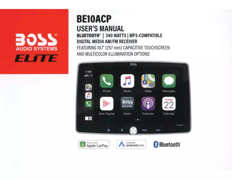 Imagen de la primera página del manual del dispositivo Elite BE10ACP