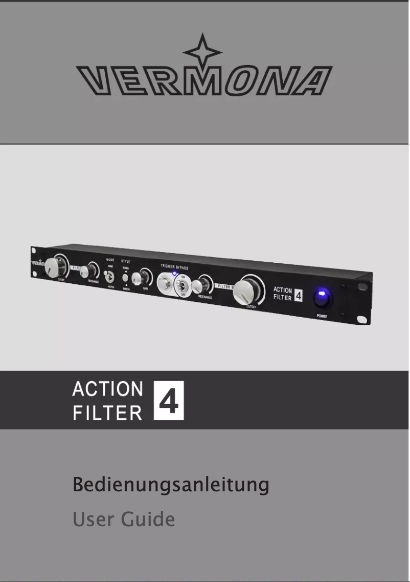 Image de la première page du manuel de l'appareil Action Filter 4