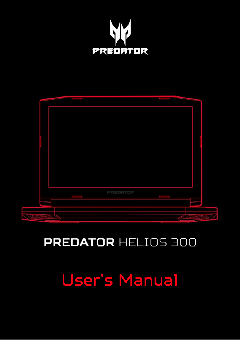 Imagen de la primera página del manual del dispositivo Predator G3-572