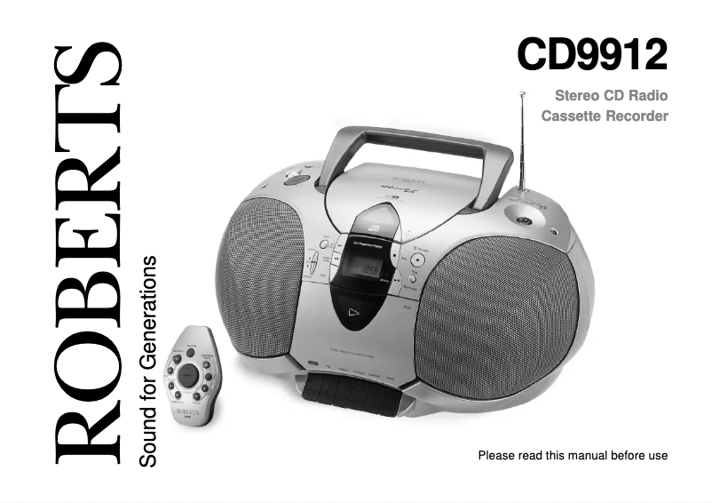 Página 1 del manual Manual de usuario Roberts CD9912