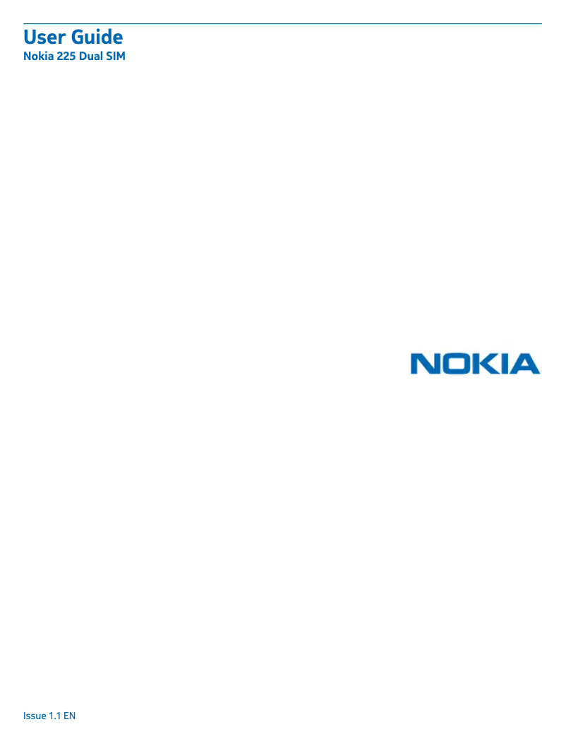 Page n°1 - Manuel utilisateur Microsoft 225 Dual SIM
