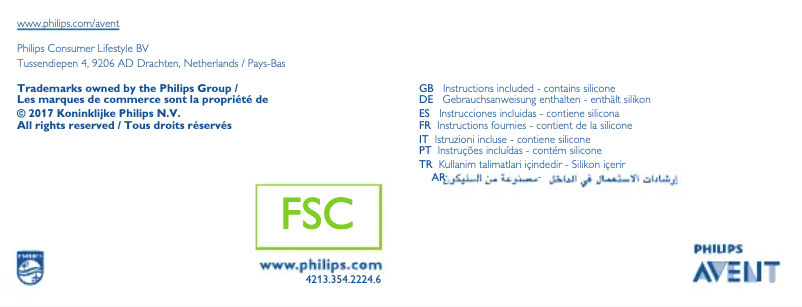 Page n°1 - Manuel utilisateur Philips Avent SCF151