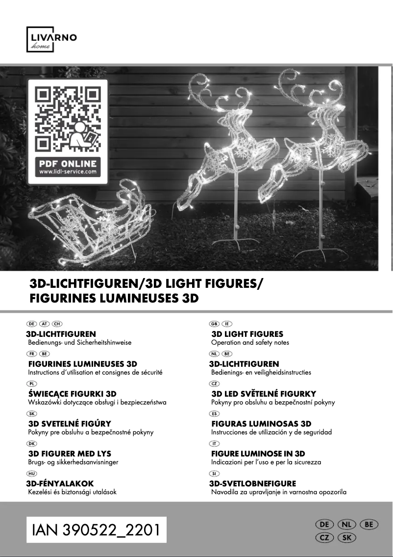 Page 1 de la notice Manuel utilisateur Livarno Lux IAN 390529