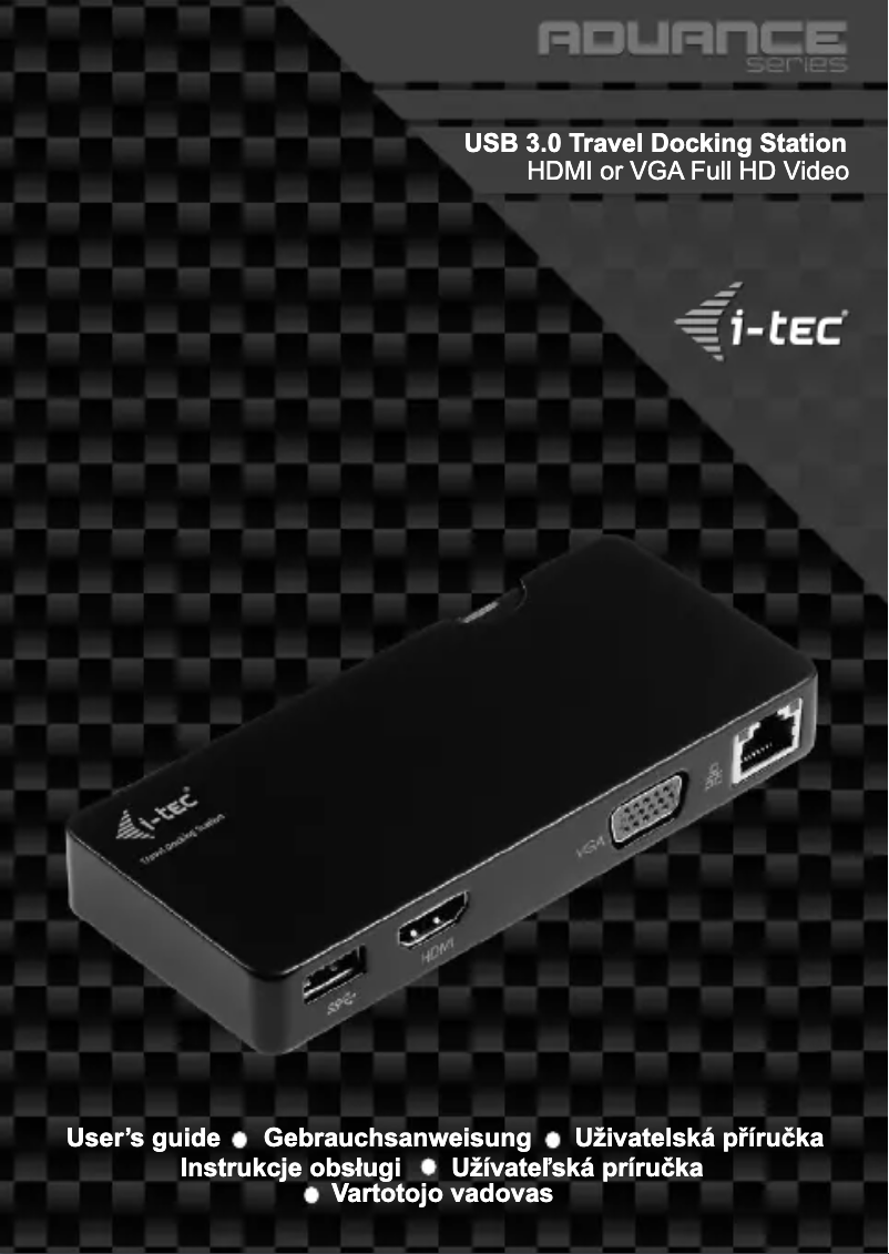 Página 1 del manual Manual de usuario i-TEC U3TRAVELDOCK