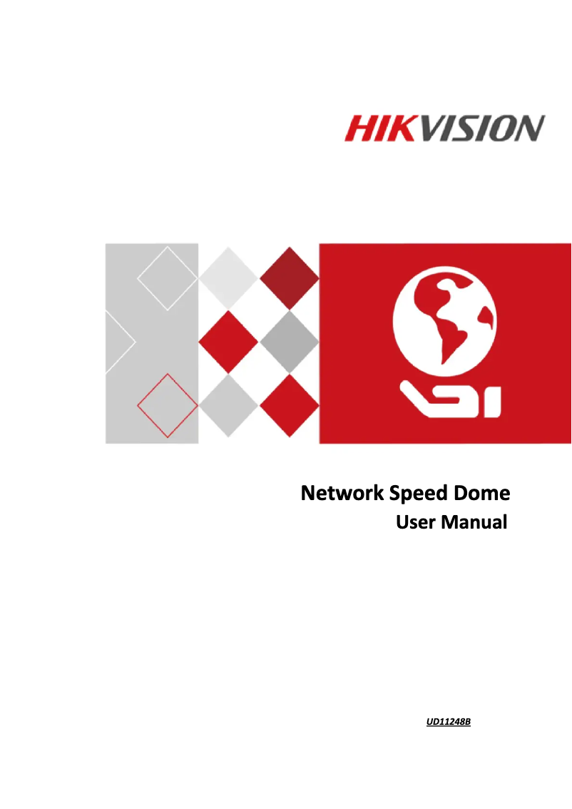 Page 1 de la notice Manuel utilisateur Hikvision Network Speed Dome