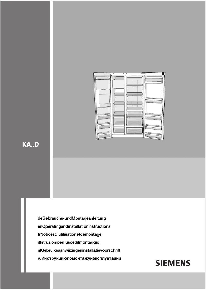 Page n°1 - Mode d'emploi Siemens KA62DV71
