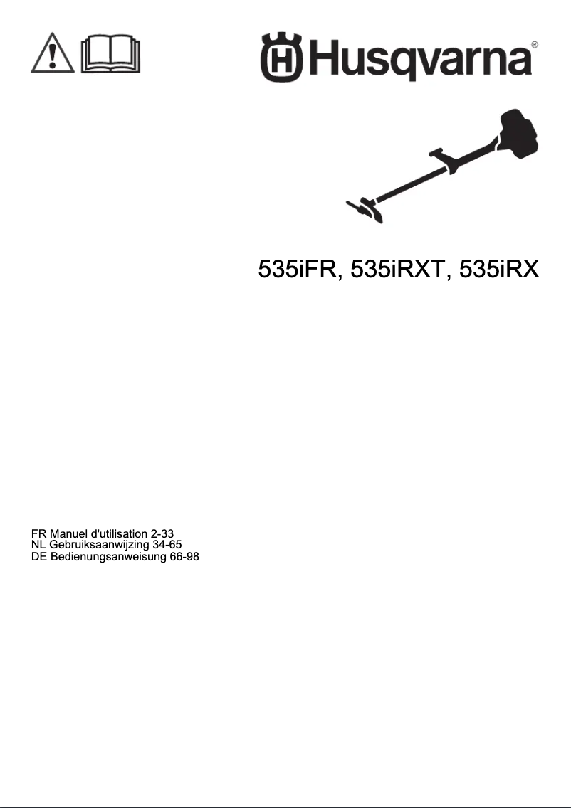 Page 1 de la notice Manuel utilisateur Husqvarna 535iRXT