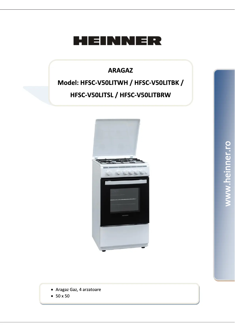 Page 1 de la notice Manuel utilisateur Heinner HFSC-V50LITWH