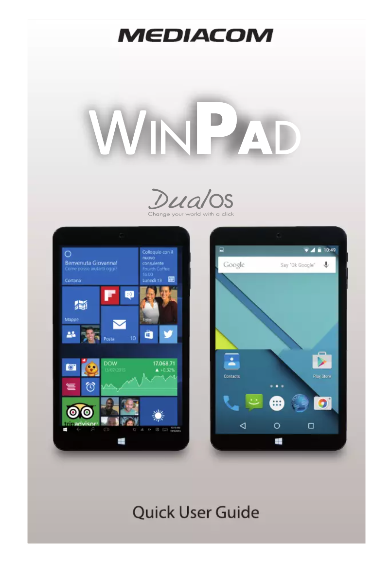 Image de la première page du manuel de l'appareil W801