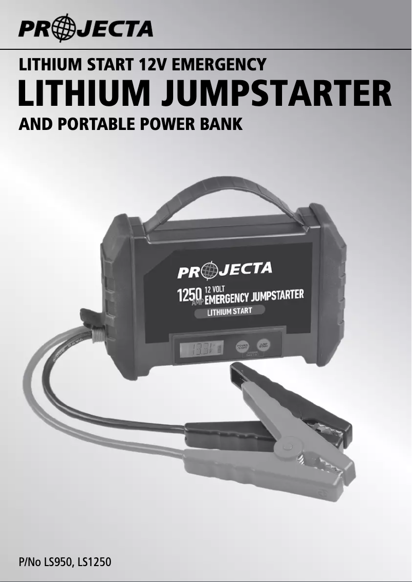 Page 1 de la notice Manuel utilisateur Projecta LS1250