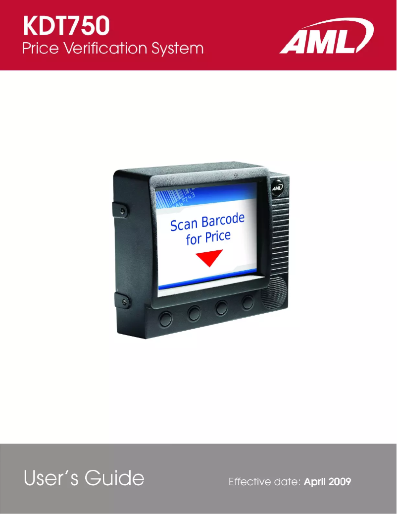 Image de la première page du manuel de l'appareil KDT750