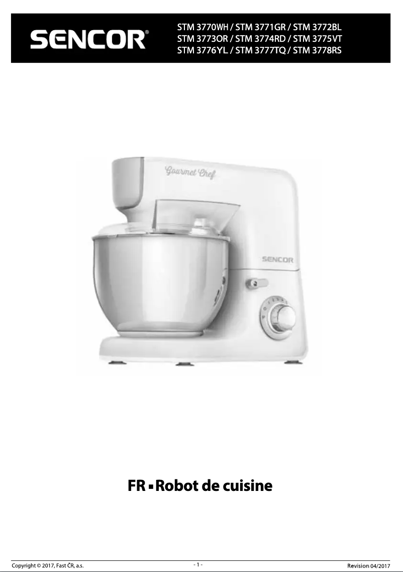 Page n°1 - Manuel utilisateur Sencor STM 3773OR