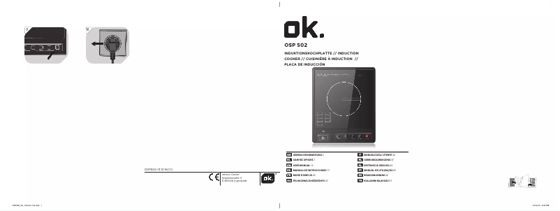 Page 1 de la notice Manuel utilisateur OK OSP 502