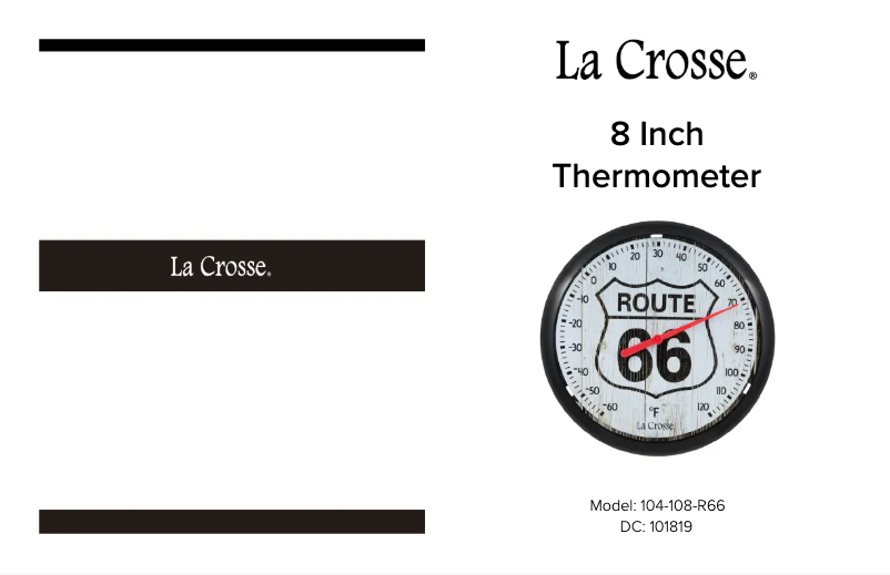 Page 1 de la notice Manuel utilisateur La Crosse Technology 104-108-R66