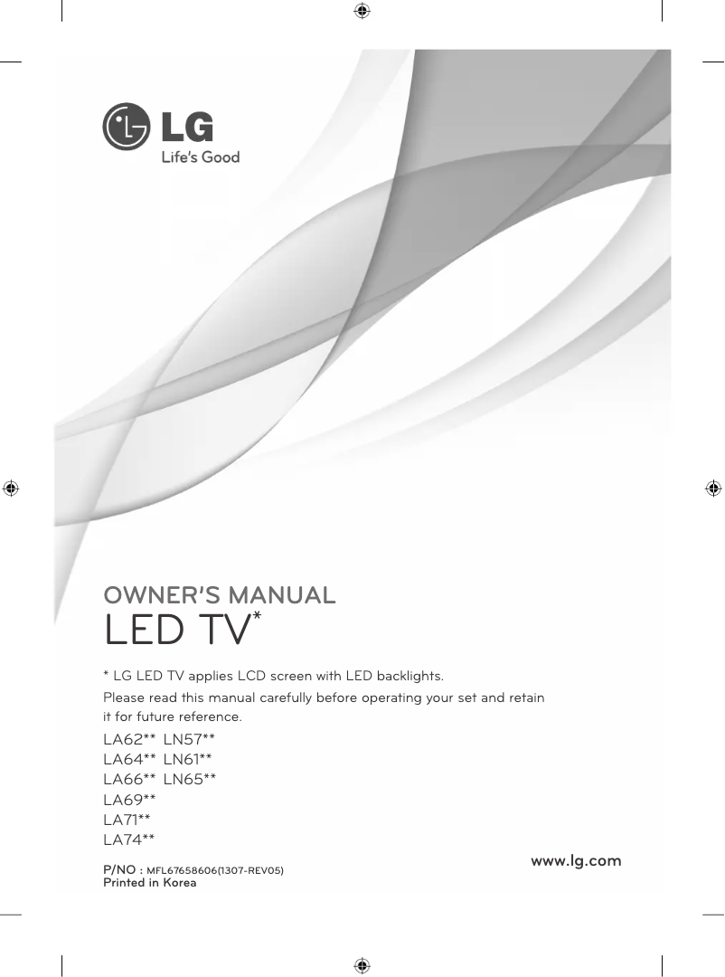Página 1 del manual Manual de usuario LG 42LA690V