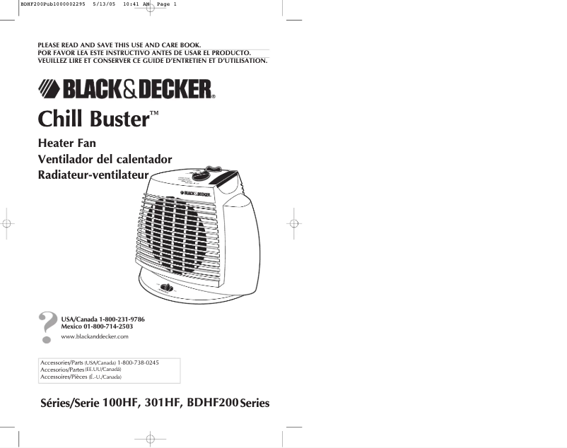 Página 1 del manual Manual de usuario Black & Decker 100HF