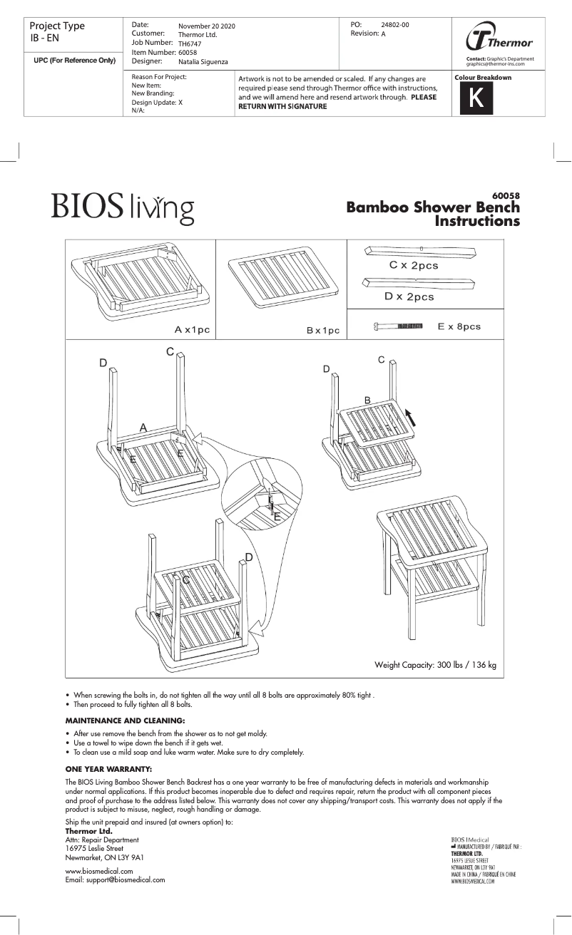 Page n°1 - Manuel utilisateur BIOS Living 60058