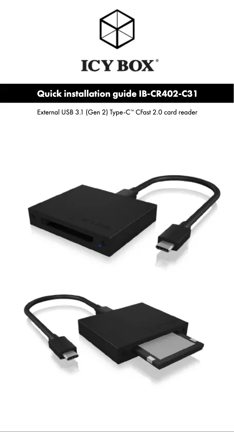 Imagen de la primera página del manual del dispositivo IB-CR402-C31