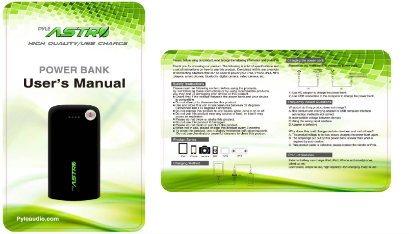 Página 1 del manual Manual de usuario Pyle PBC5000PN