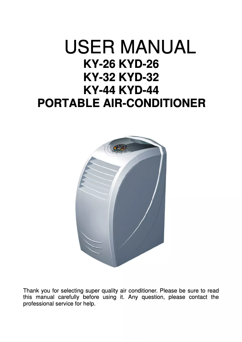 Page n°1 - Manuel utilisateur Climachill KYD26