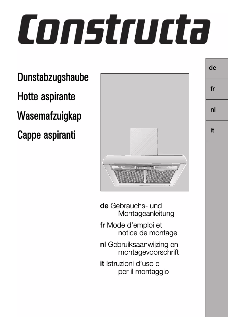 Page n°1 - Manuel utilisateur Constructa CD636050