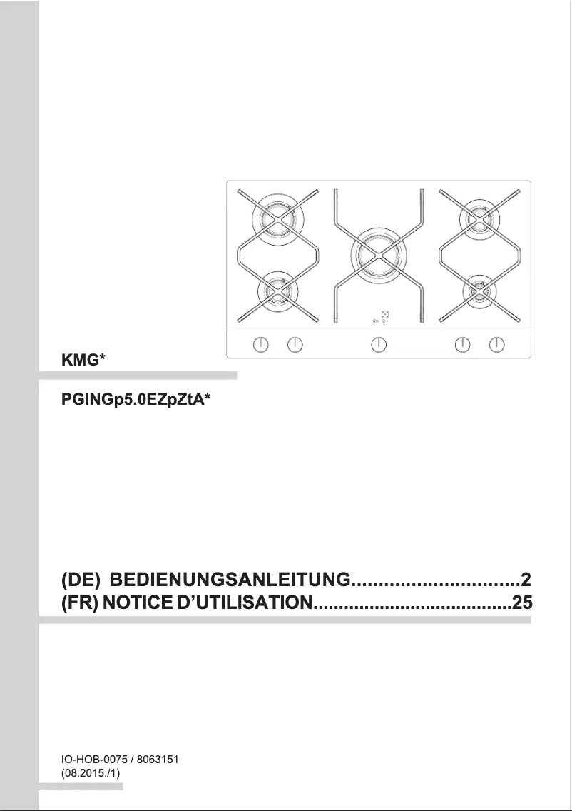 Page 1 de la notice Manuel utilisateur Amica KMG 63100 C