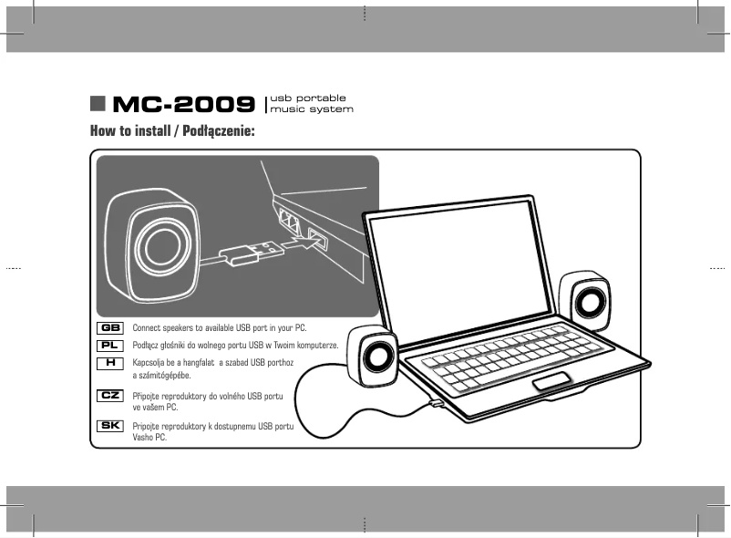 Image de la première page du manuel de l'appareil MC-2009