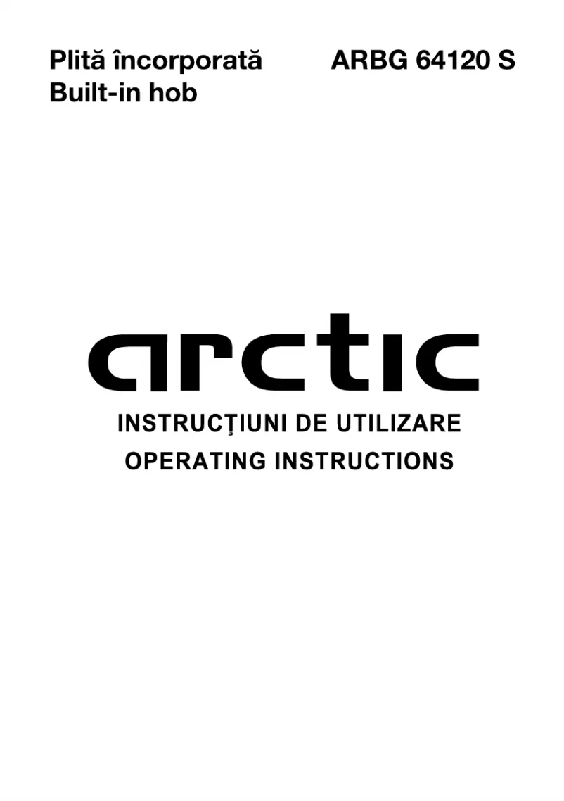 Page 1 de la notice Manuel utilisateur Arctic Cooling ARBG 64120 S