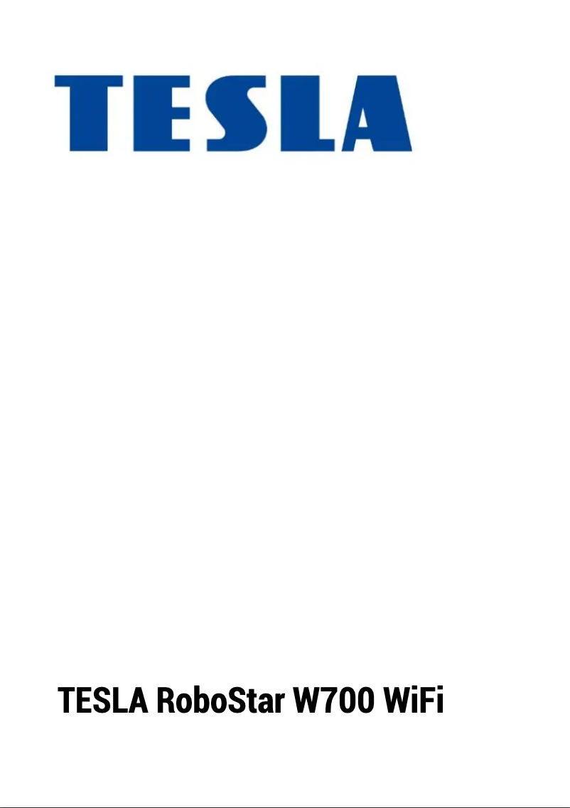Page 1 de la notice Manuel utilisateur Tesla RoboStar W700 WiFi