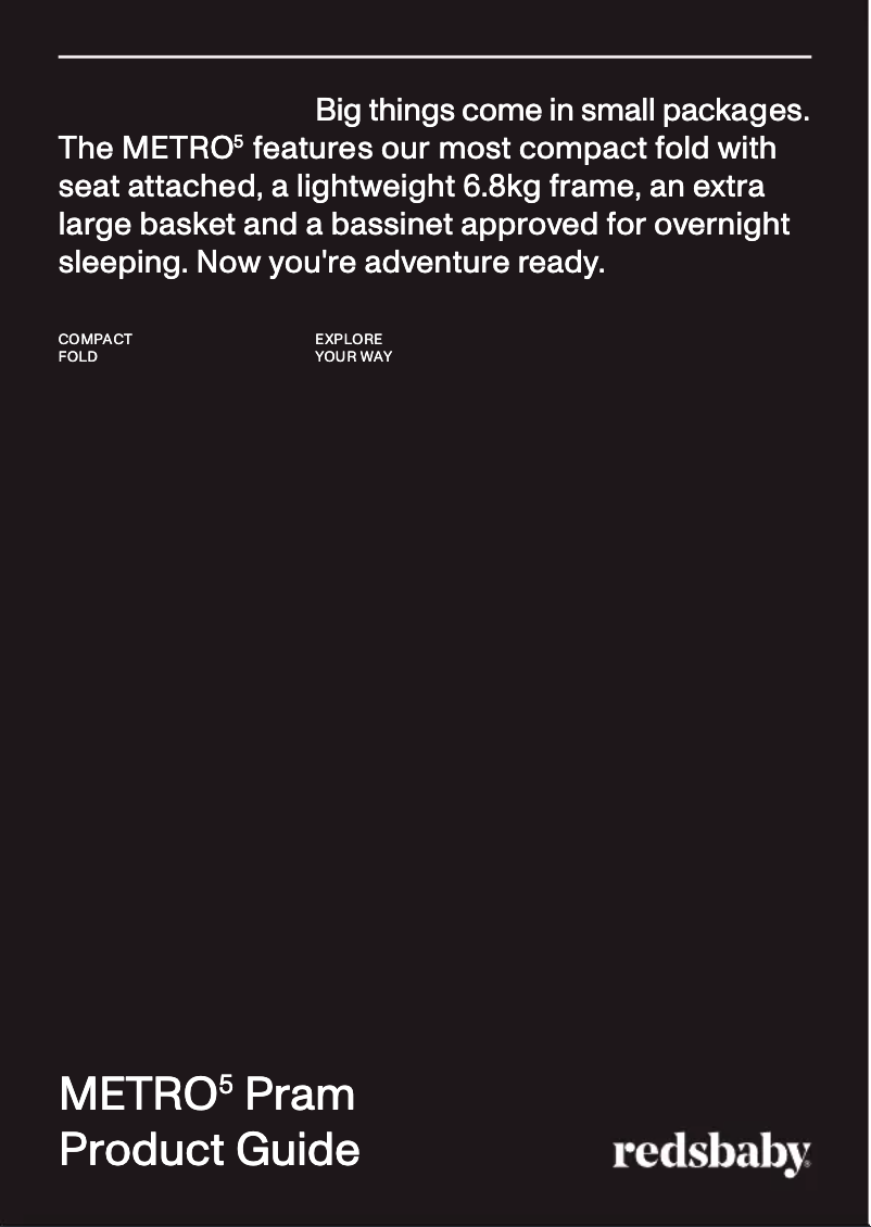 Página 1 del manual Manual de usuario Redsbaby METRO