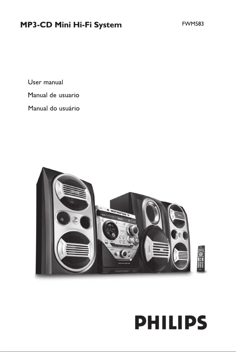 Page n°1 - Manuel utilisateur Philips FWM583