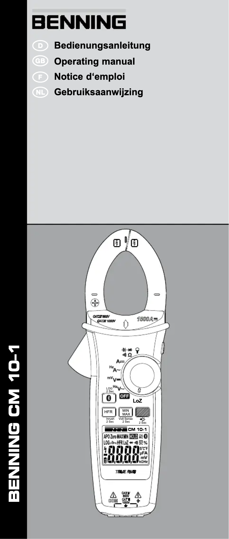 Image de la première page du manuel de l'appareil CM 10-1