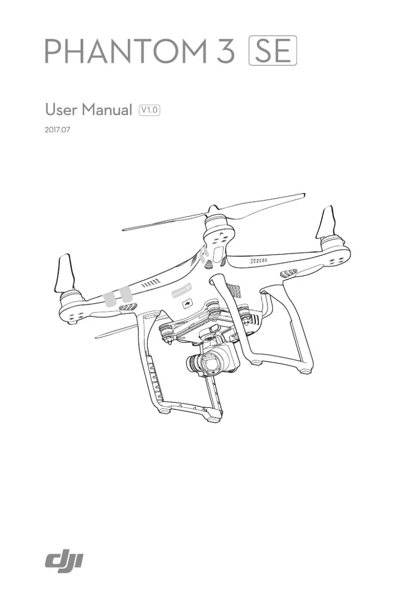 Image de la première page du manuel de l'appareil Phantom 3 SE