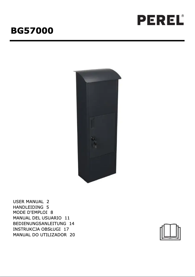 Page 1 de la notice Manuel utilisateur Perel BG57000