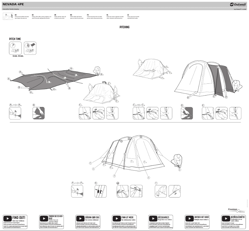 Page 1 de la notice Manuel utilisateur Outwell Nevada 4PE
