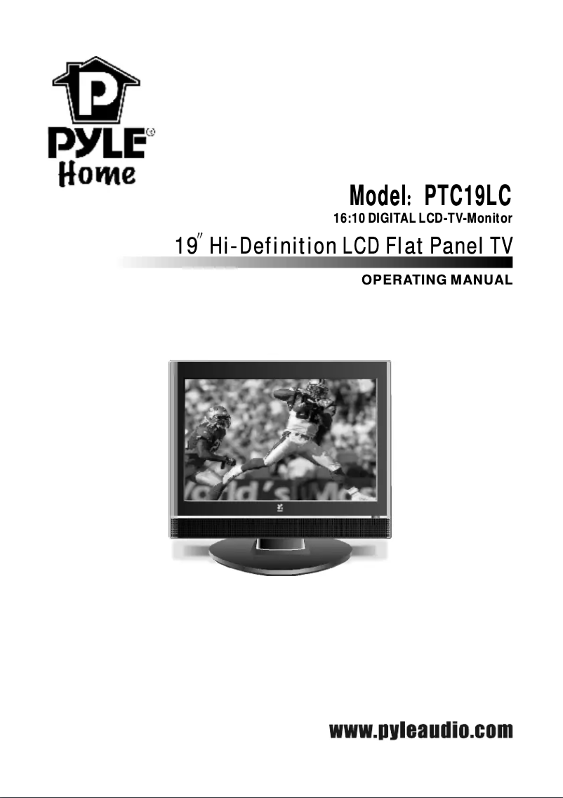 Image de la première page du manuel de l'appareil PTC19LC