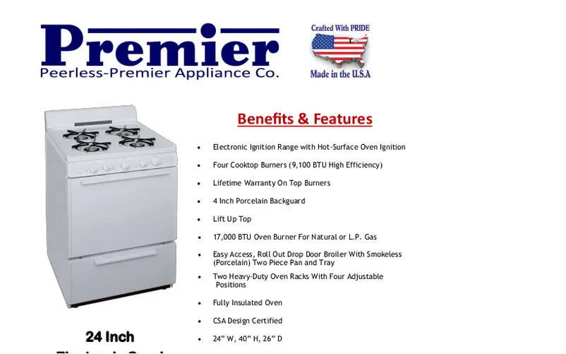 Page 1 de la notice Manuel utilisateur Premier SCK100OP