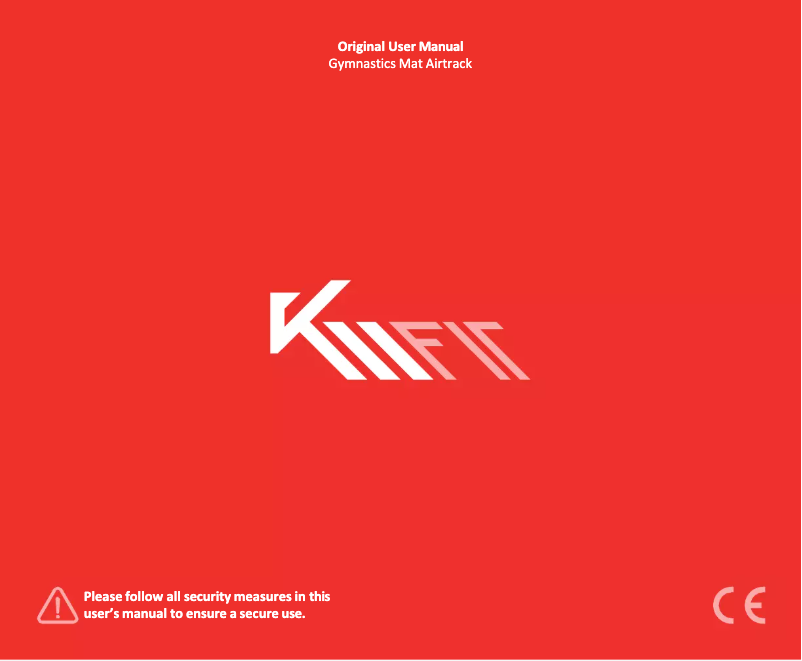 Page 1 de la notice Manuel utilisateur KM-fit Gymnastics Mat Airtrack