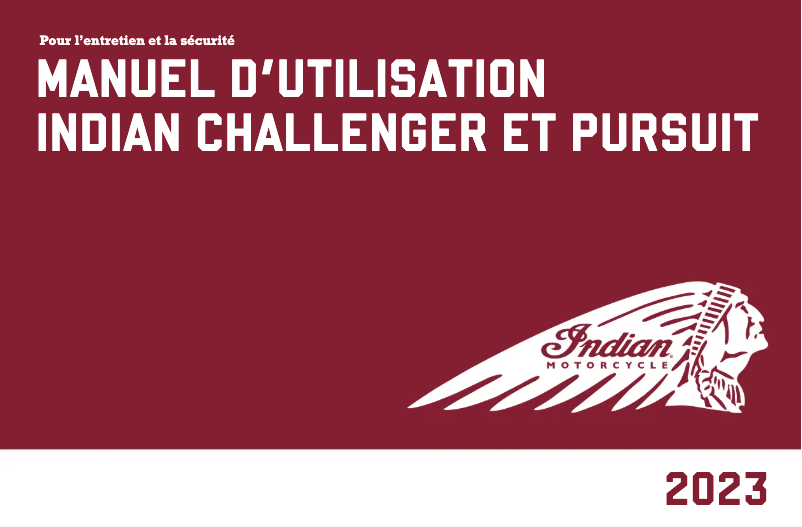 Image de la première page du manuel de l'appareil Pursuit Limited (2023)