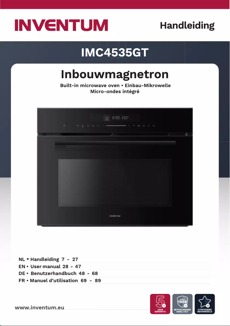 Image de la première page du manuel de l'appareil IMC4535GT