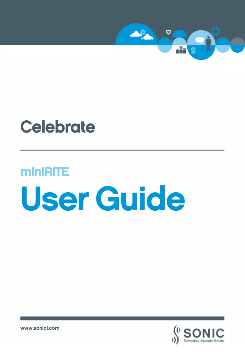 Página 1 del manual Manual de usuario Sonic CL100 MNR Celebrate