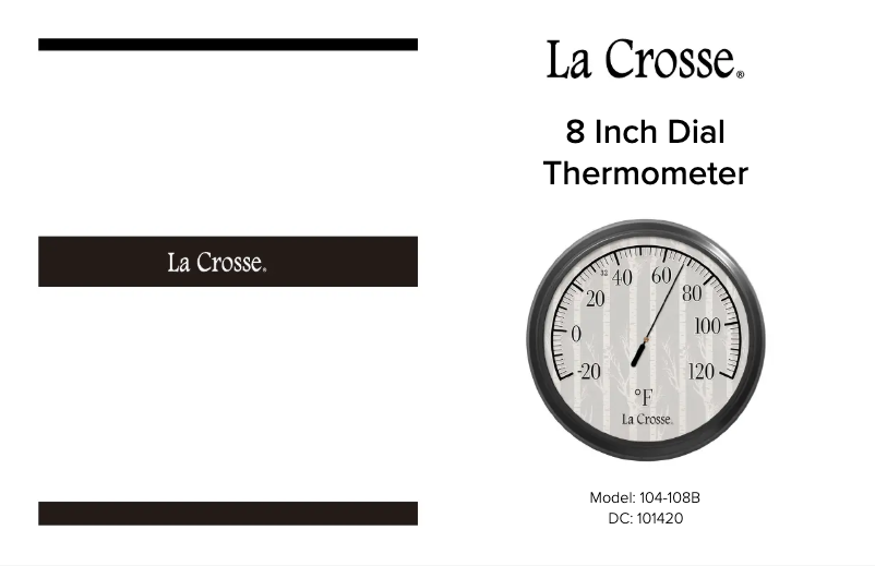 Page 1 de la notice Manuel utilisateur La Crosse Technology 104-108B