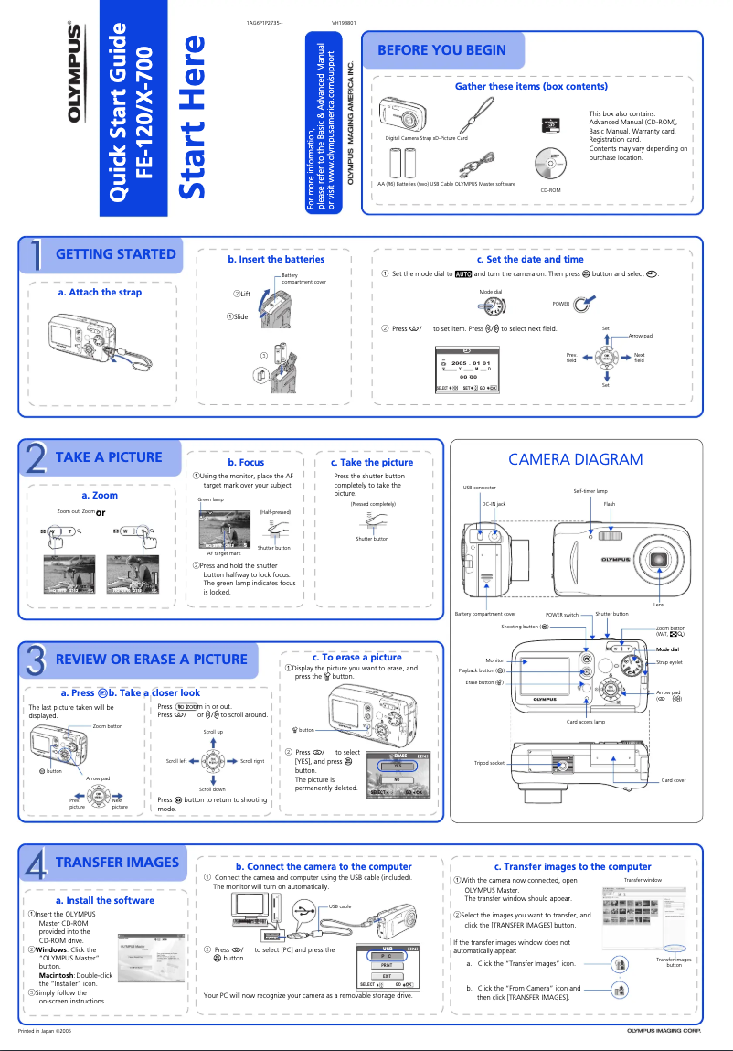 Imagen de la primera página del manual del dispositivo X-700