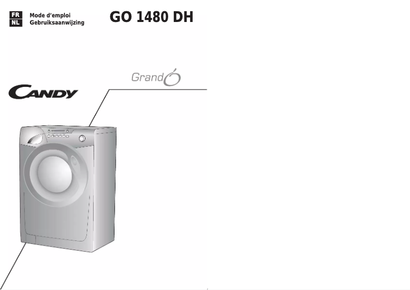 Page 1 de la notice Manuel utilisateur Candy GO 1480DH-86S