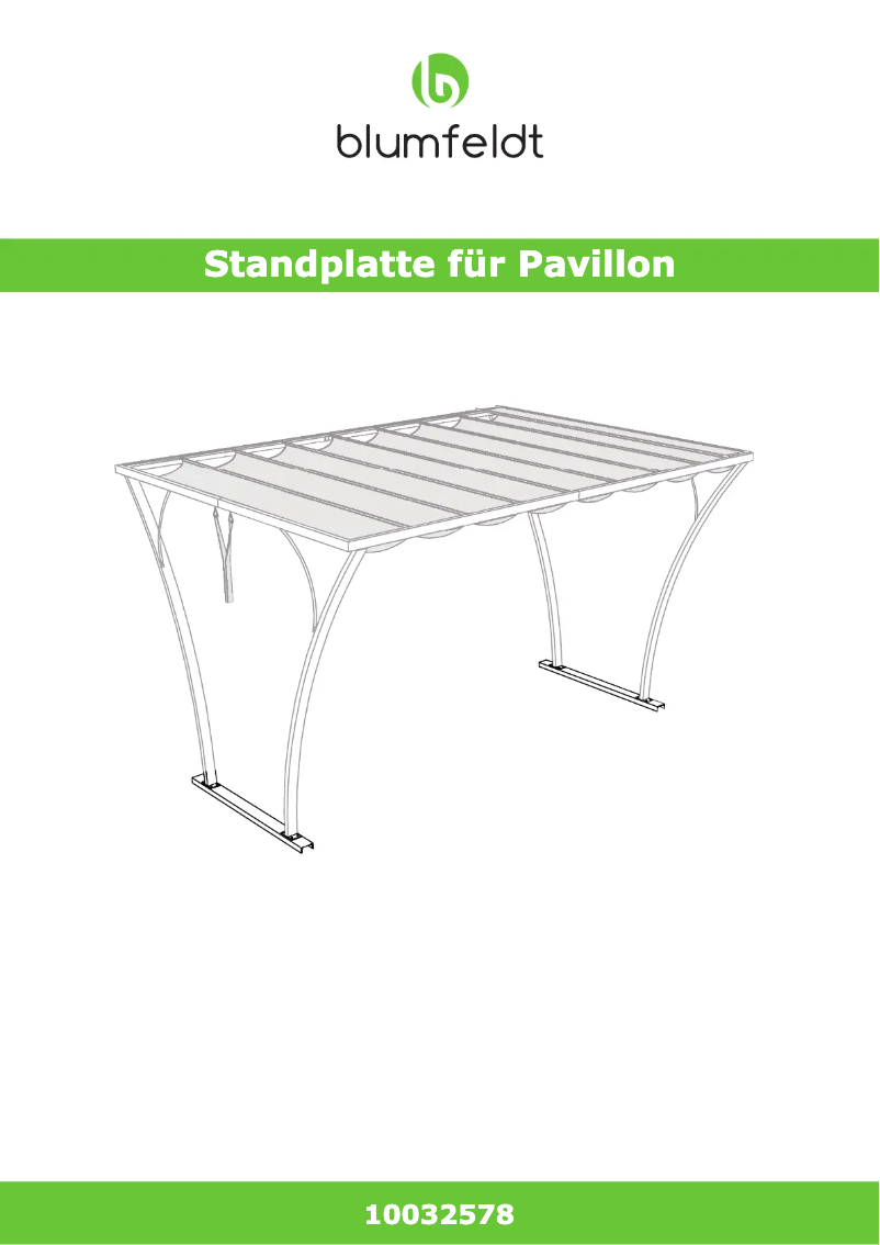 Page 1 de la notice Manuel utilisateur Blumfeldt Palazzo Base Stand